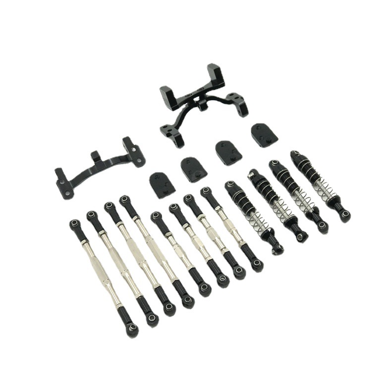 Naughty Dragon 1/16 C34 C44 accesorios de actualización y modificación de metal del coche de control remoto barra de tracción del amortiguador barra de tracción del asiento