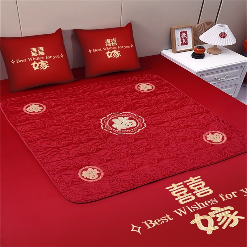 Mujeres de boda almohadilla de boda almohadilla de boda almohadilla de boda almohadilla de bordado de 100 fu para aumentar el cojín de la habitación de la boda edredón