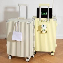行李箱拉杆箱女多功能铝框密码箱结实耐用大容量静音万向轮旅行箱