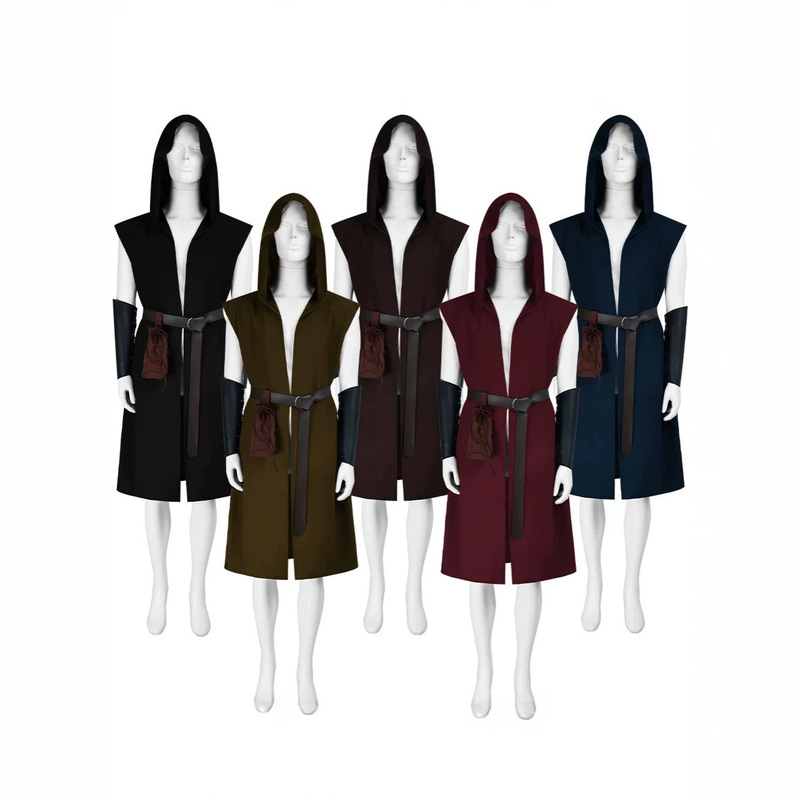 Renaissance Knight Sleeveless Combat Vest Cross-Border Amazon Medieval Vest Halloween Cosplay Costume Renaissance Knight Sleeveless Combat Vest Cross-Border Amazon Medieval Vest Halloween Cosplay Costume