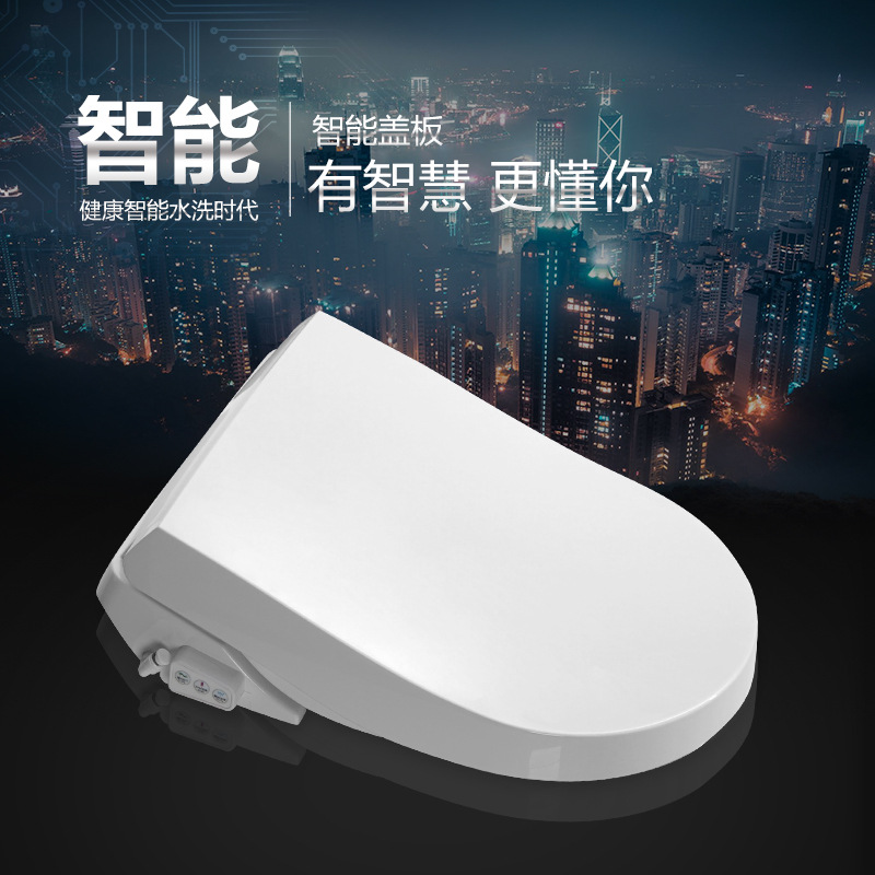 家用全自动清洗侧边按键暖风烘干座温调节座圈加热智能马桶盖储热|ru