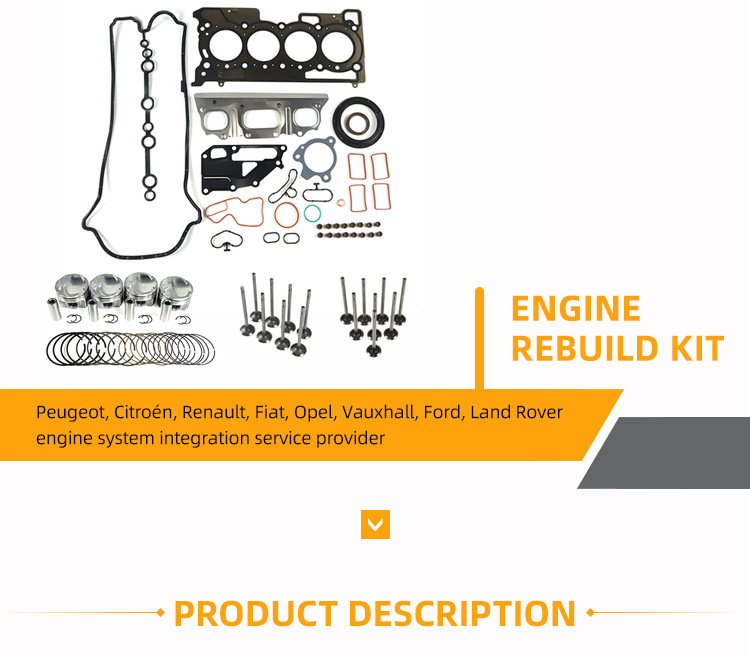 110449745R 120A11396R Is Suitable for Renault Nissan H5F Engine Gasket Piston Valve Kit