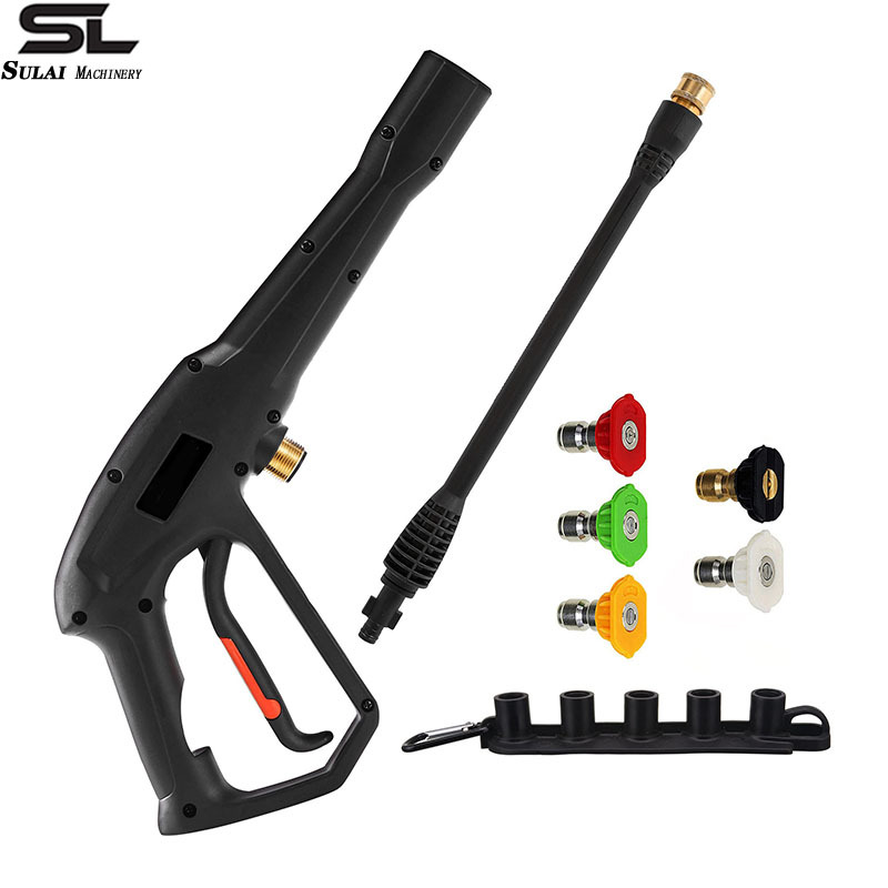국경 간 청소 기계 고압 물 총 M22 세차 물 총은 오래된 의사 고압 스프레이 건 세트 4000PSI 에 적합합니다.