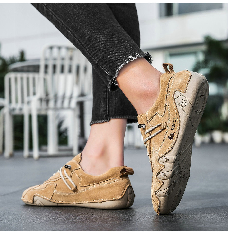 Giày thể thao da thật unisex cổ thấp mũi tròn, đế cao su, phong cách năng động — 662-3 mặt Da Màu Hồng, 662-3 mặt da màu cát, 662-3 mặt da màu nâu, 662-3 mặt da màu xám chi tiết 27
