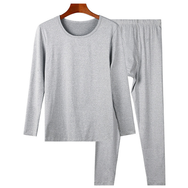 Demi-season velvet thin keep warm set