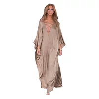 Пляжная блузка атласная Золотая Oversized праздничный халат пляжное платье кросс-Бордер Amazon 19092(4 вида цветов)