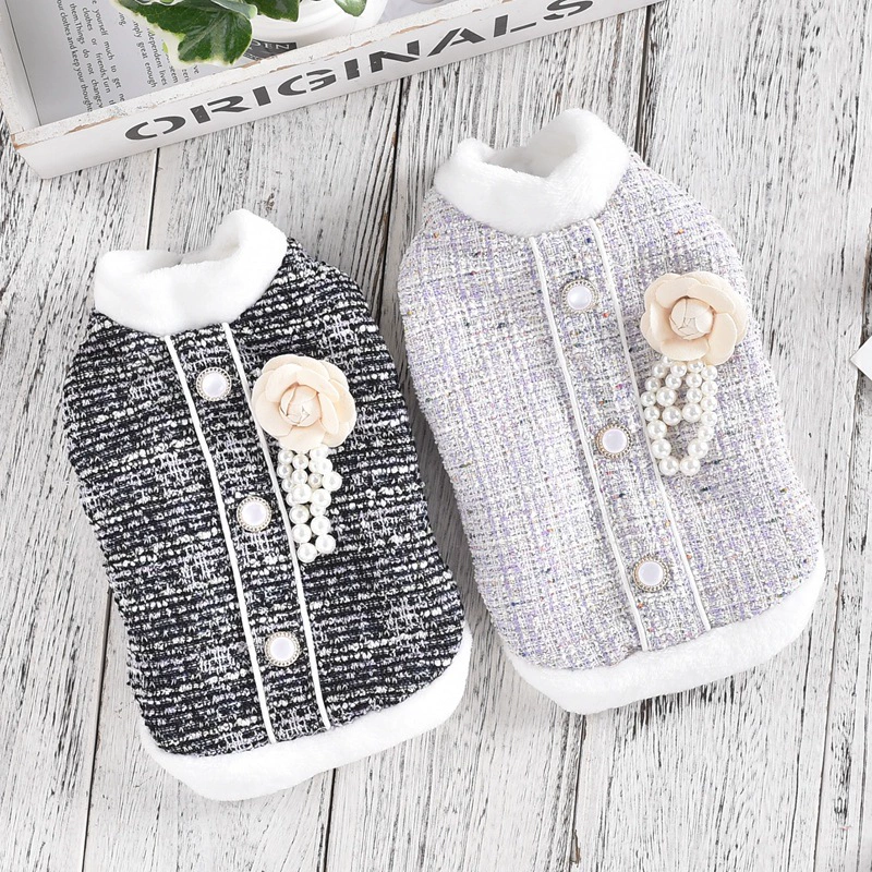 Собачья куртка для собак осенью и зимой теплая хлопчатобумажная куртка