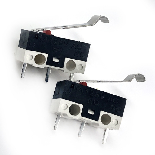 Microswitch for WK Mouse with Straight Handle, Bent Handle Side Insert, Small Reversible Square Foot Micro-light Touch Button Switch