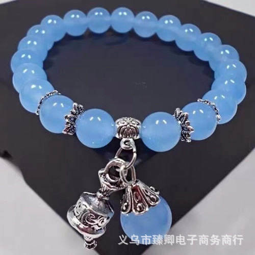 Birthday gift for women, crystal bracelet, imitation agate stone bracelet, ethnic style, lady's Valentine's Day gift, live broadcast gift
