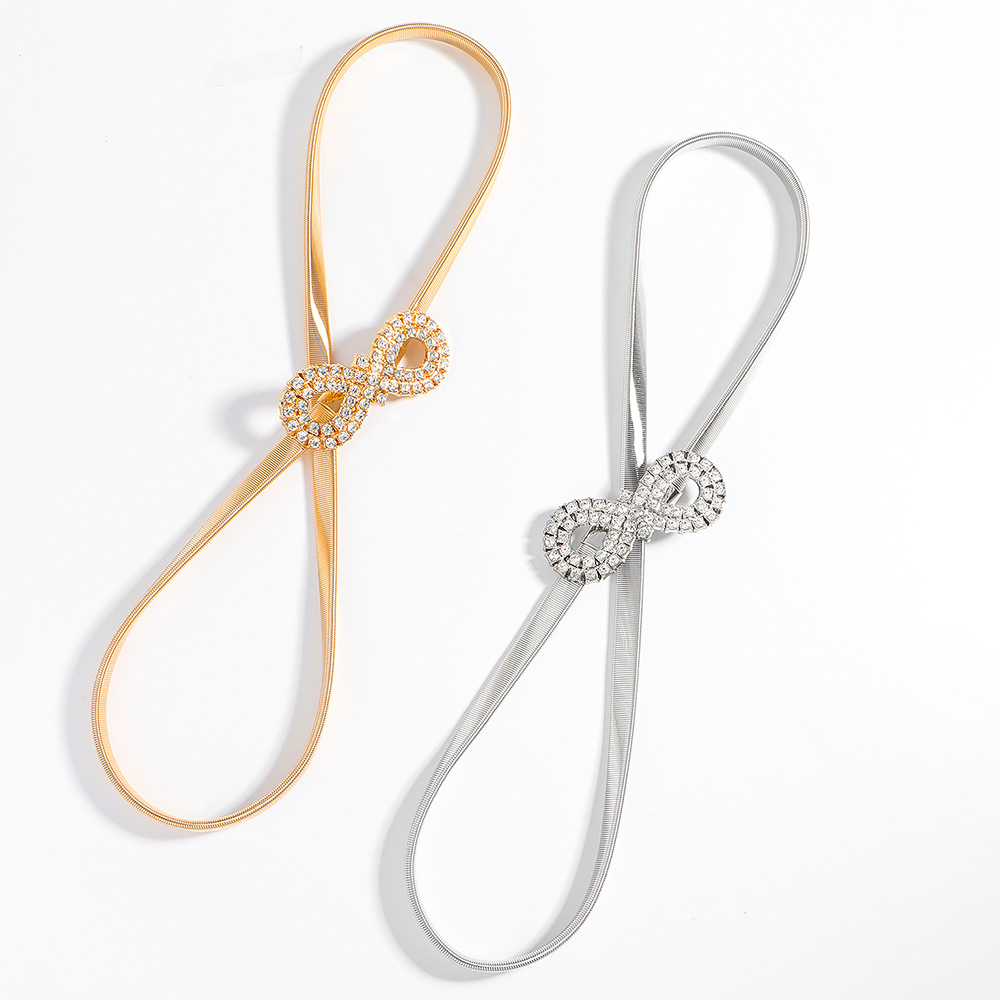 Basic Style Basic Heart Shape Metal Women's Chain Belts