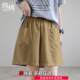 High-quality Korean-style Wide-leg Summer Cotton-containing Casual Shorts for Women Summer Thin Loose Slimming Pants for Mothers