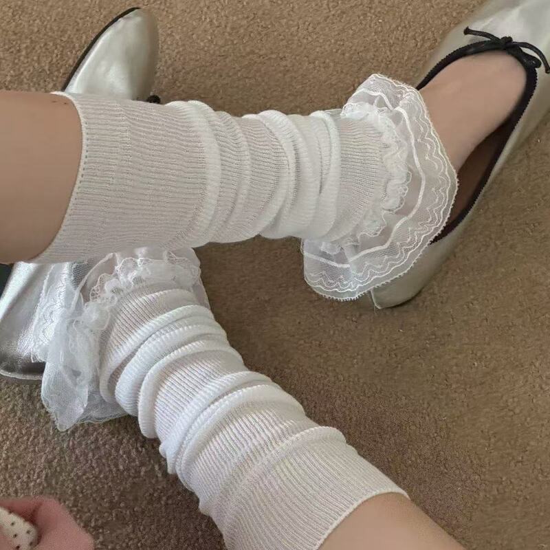 Lace socks! I really like ~ Japanese big lace pile socks children princess wind spring and summer Korean jk calf Lace socks! I really like ~ Japanese big lace pile socks children princess wind spring and summer Korean jk calf