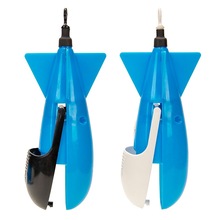 新款欧式鲤鱼定点远投钓鱼打窝器 双拼蓝色 库钓野钓防沉底喂食器