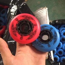 正品青花瓷二代刹车轮90A耐磨直排轮滑鞋溜冰鞋刷街轮子九轮至尊