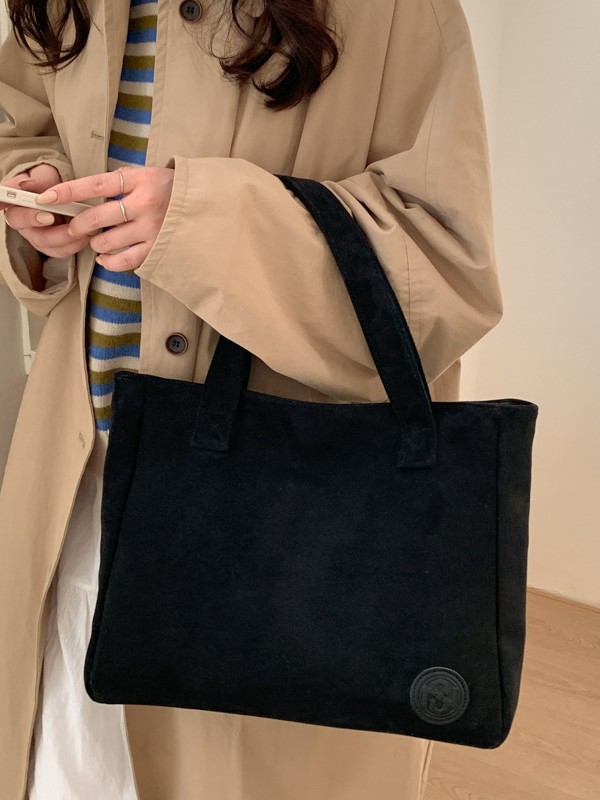 Bolso coreano de piel de ciervo, bolso de hombro de mano casual simple para mujeres, textura universal, bolso especial para estudiantes de clase