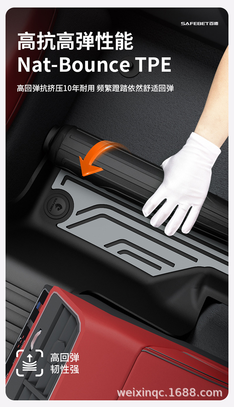 Suitable for Audi A4L A5L A6L A7L Q5L Q3 Q5L Special Car-Specific Colorful Tpe Car Floor Mats