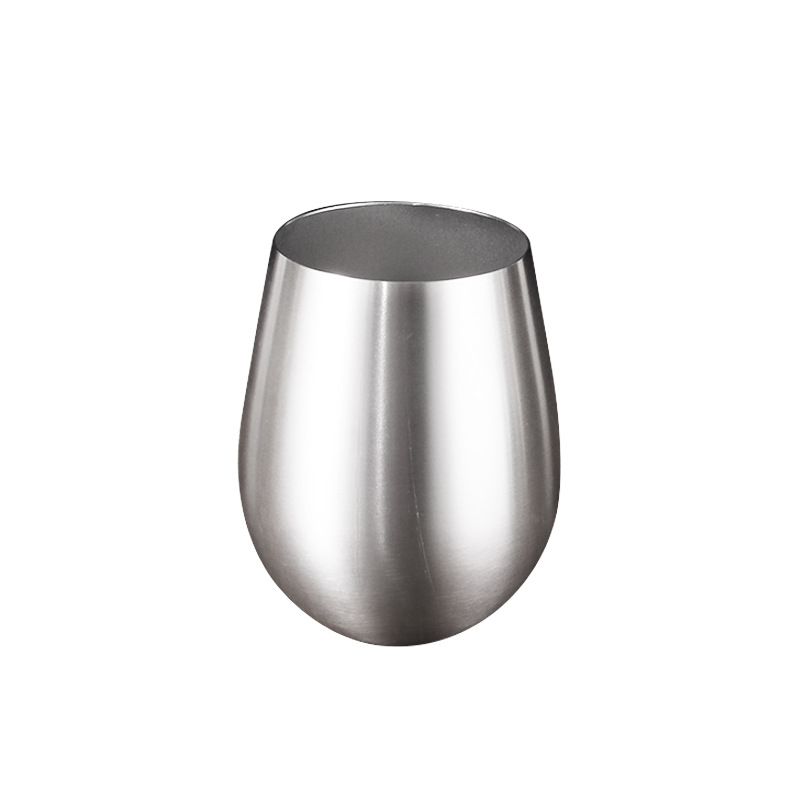 Copa de cáscara de huevo amazonas transfronteriza vacío 304 fábrica de acero inoxidable directa en forma de u taza de vientre grande creativa taza de agua colorida cerveza