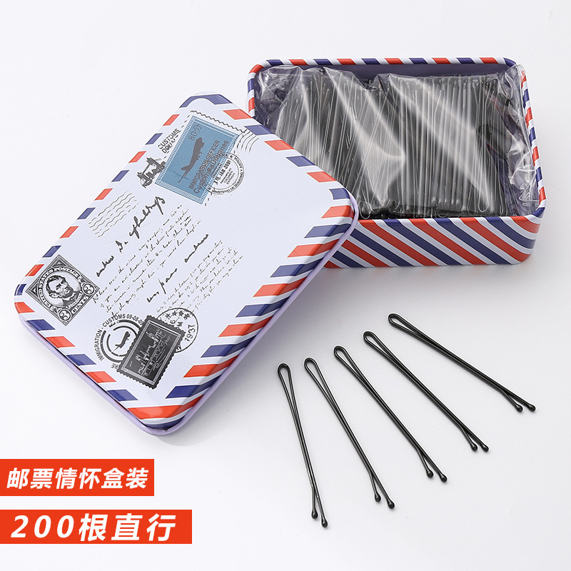 Clips de acero para el cabello negro un clip de acero para el cabello engrosado lateral clip de cabello para el cabello fijo clip de cabello