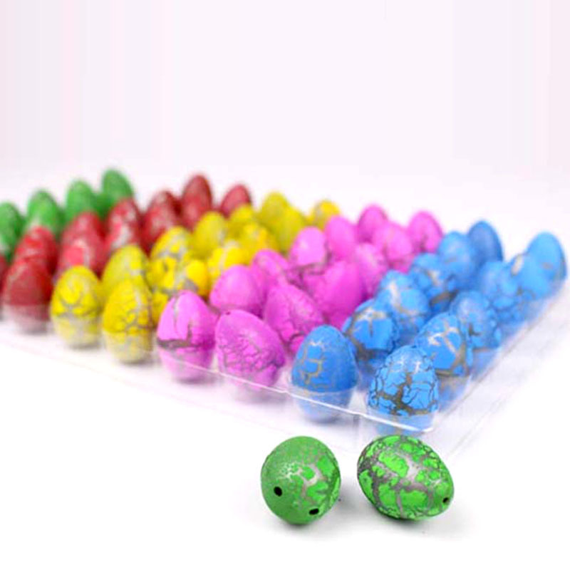 恐龙蛋孵化蛋复活蛋泡水膨胀玩具小号雨花彩色裂纹恐龙蛋益智玩具