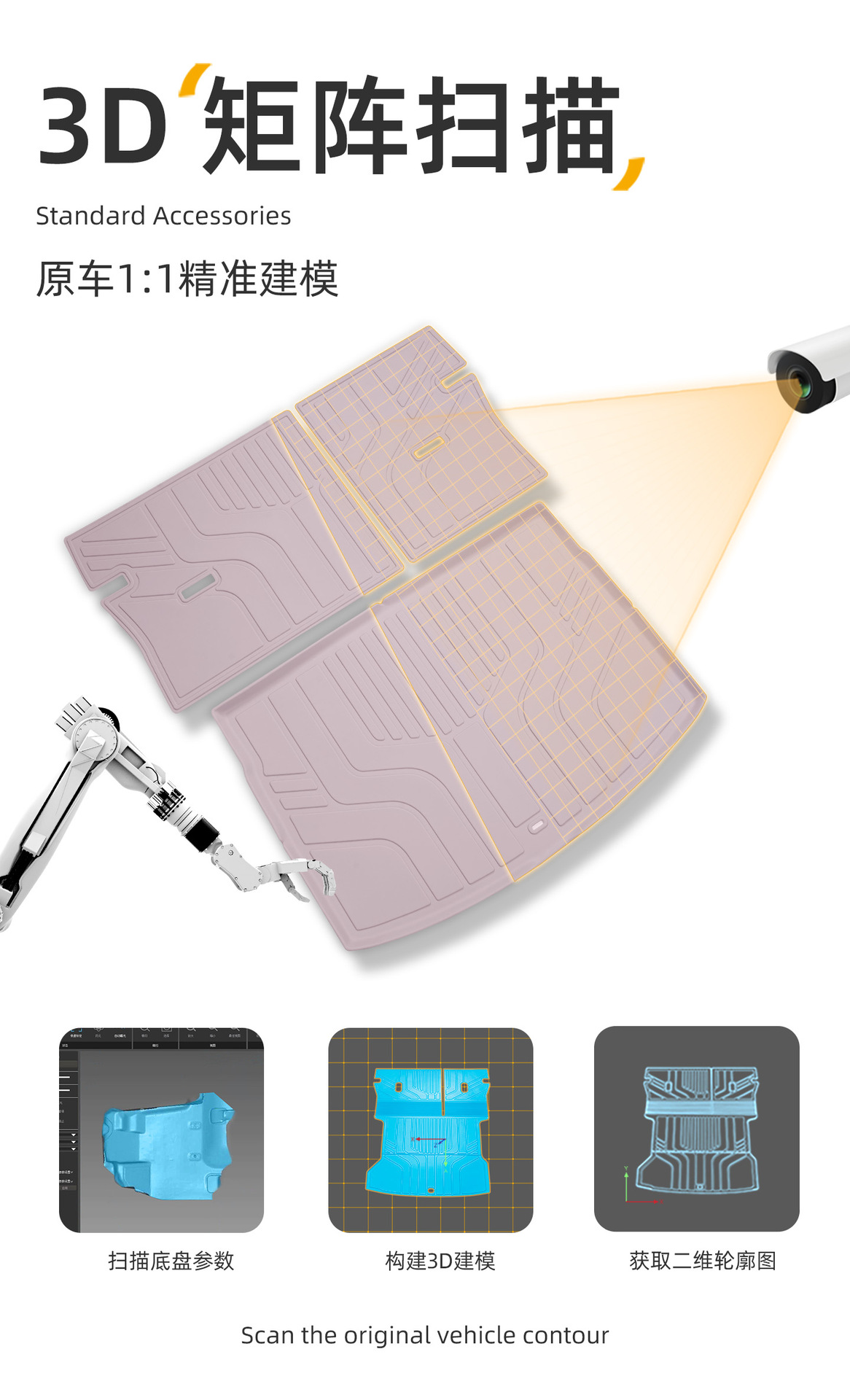 Suitable for MG4 trunk mat, 26 models, specifically designed for MG4 EV SAIC TPE car trunk mat