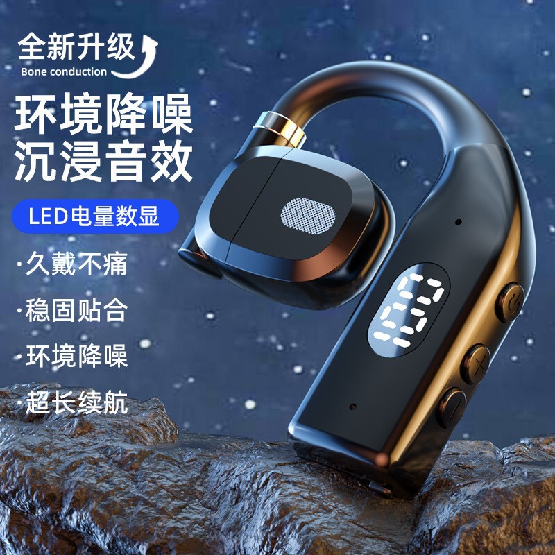 【左右回転可能】エア伝導無線bluetoothイヤホン耳掛けイヤホンはアップルのアンドロイド華を適用する|undefined