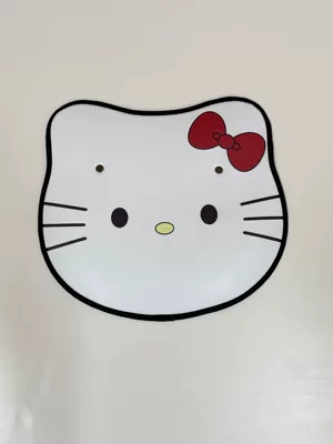 Simple and Stylish Kitty Cat Car Chair back anti-kick pad - short-anti-kick-pad-white-kt-first-one