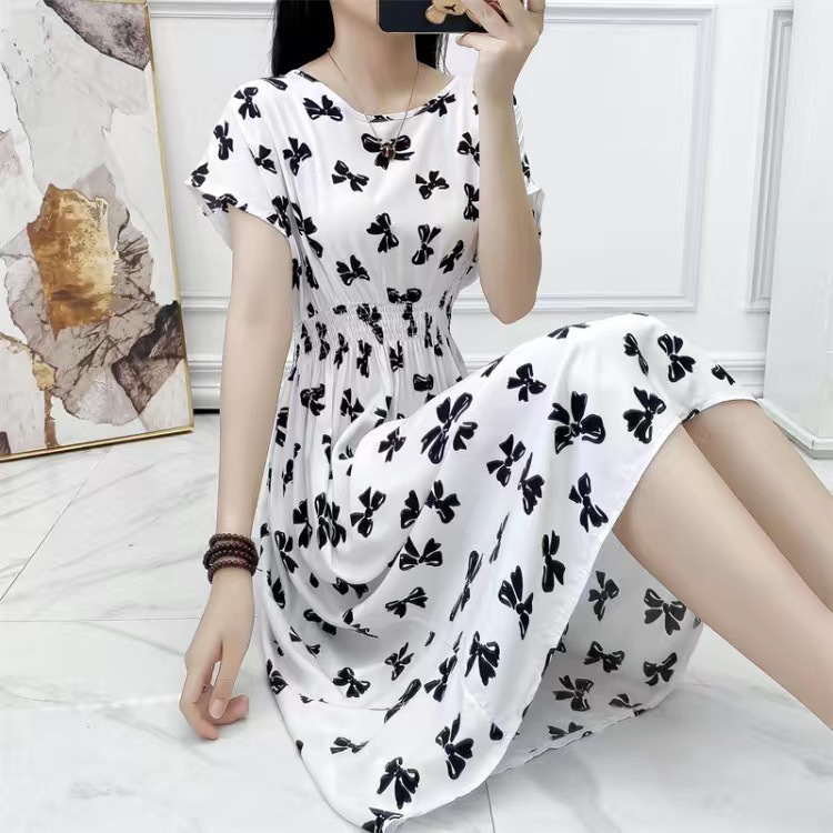 Completo gonna mare in seta e cotone donna stile bohémien midi_voghion.com