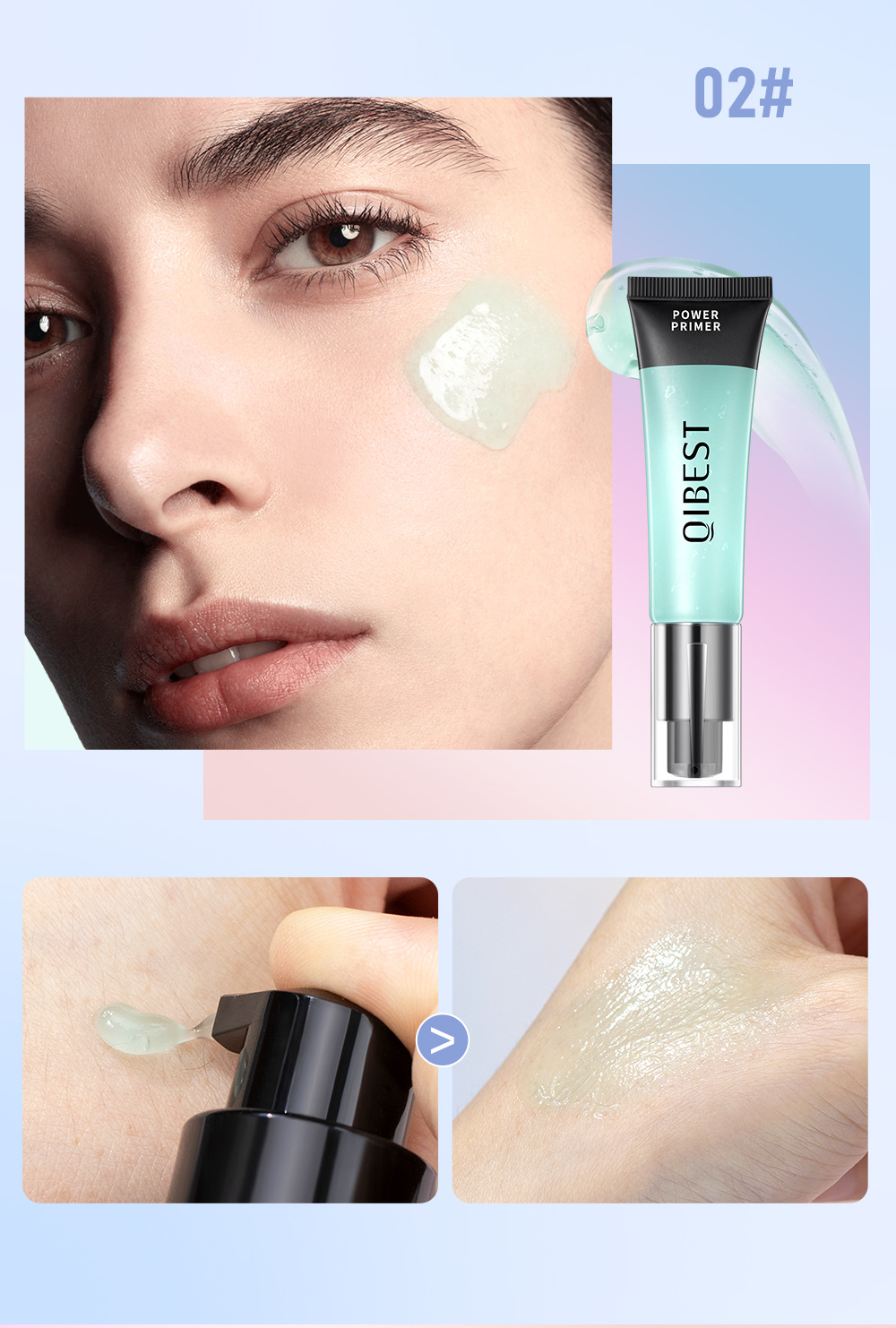 QiBest Pre-Makeup Gel Moisturizing Pore-Invisible Base Gel Pre-Makeup Base Cream Pre-Makeup Gel Cross-border undefined