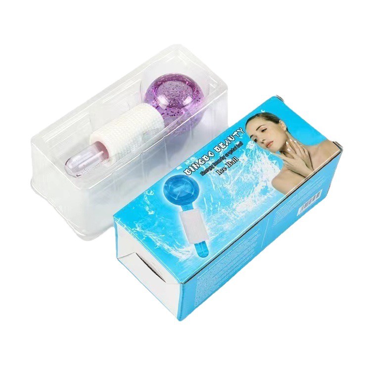 Spot Amazon bola de belleza de hockey sobre hielo de cristal en polvo, masaje facial, bola de belleza de cristal, bola de ondas de hielo