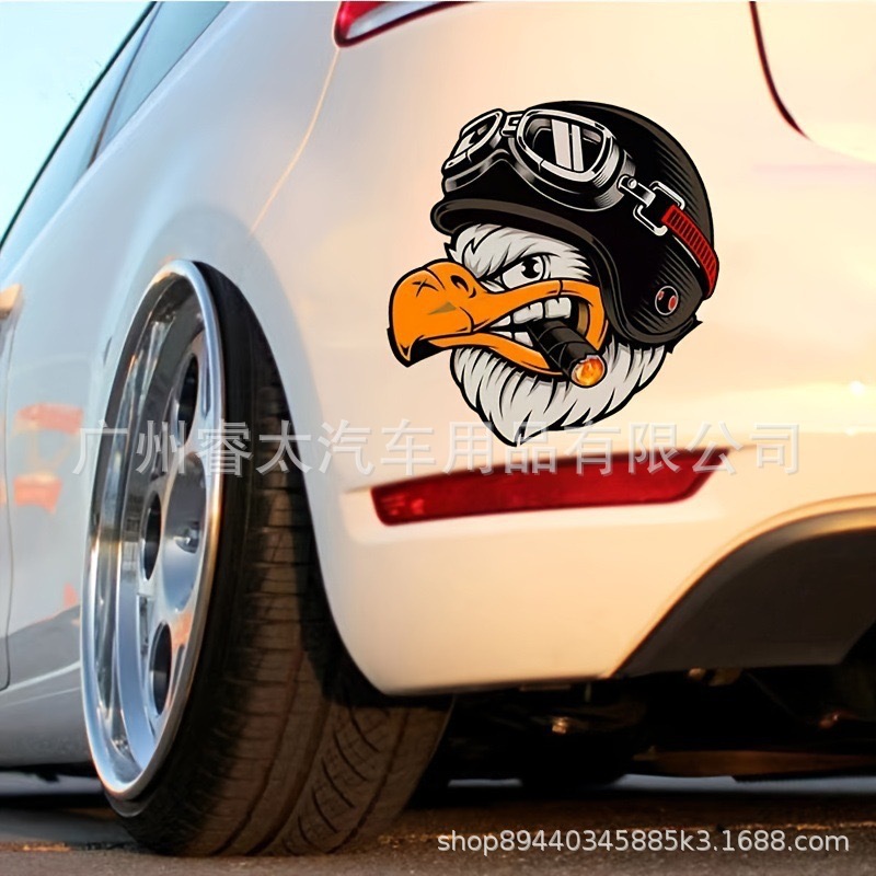 미국 이글 오토바이 헬멧 스티커 미국 독수리 자동차 스티커 자동차 성격 Garland 자동차 바디 스티커