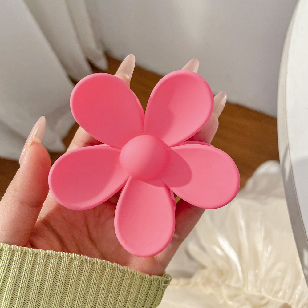 Clip de agarre grande de alta calidad para mujer 2025 primavera nuevo temperamento horquilla de pelo en la parte posterior de la cabeza clip de tiburón horquilla tocado