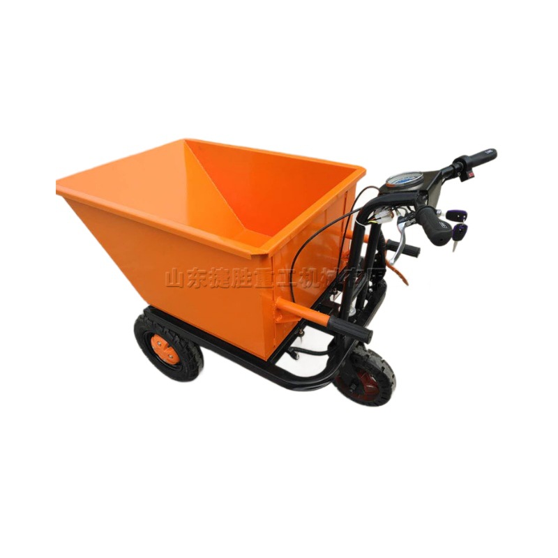 Carro de transporte de carga de sitio de construcción, vehículo de herramientas de transporte de mano eléctrica, equipo de transporte de grano empujado doméstico