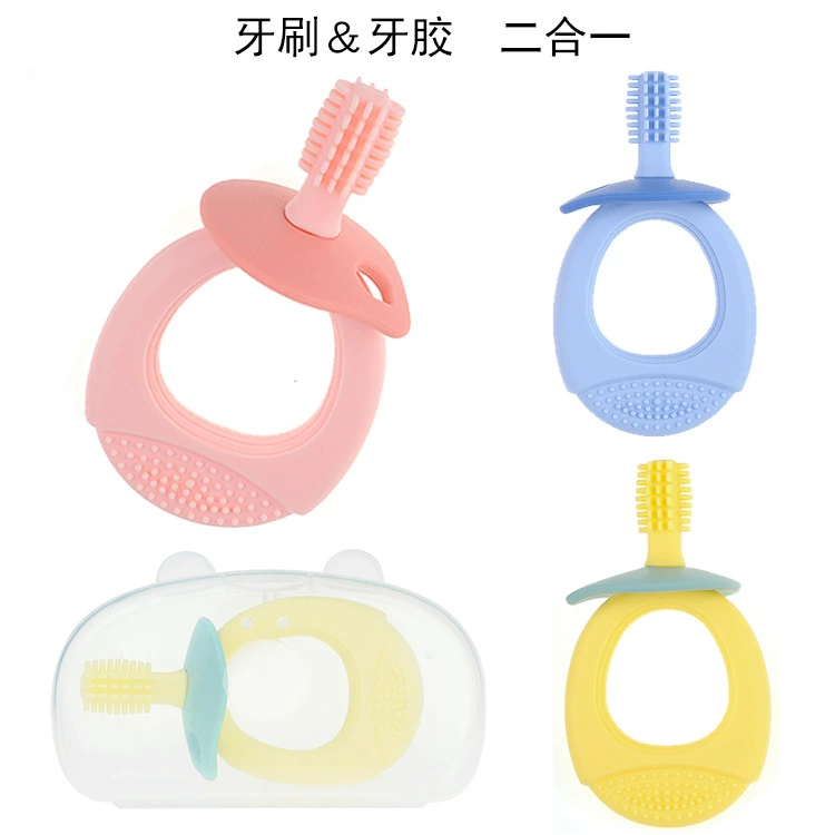 Детская зубная щетка, шлифовальный стержень, детские зубы, десны 0-1-2-3 года, Силиконовая зубная щетка для тренировки зубов, Детская молочная зубная щетка, завод