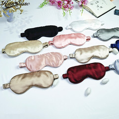 廠家批發22mm睡眠眼罩透氣舒適可調節出口認證綁帶旅行午休真絲眼