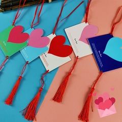 Greeting card heart shape Creative Thanksgiving wishing exam Christmas New Year blessing Birthday small card kindergarten