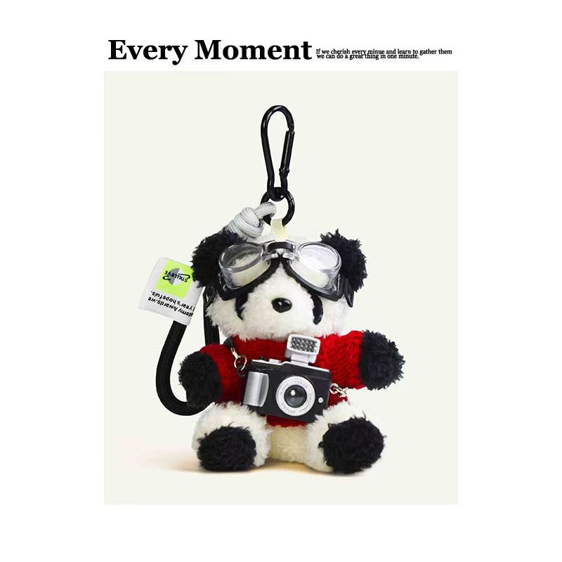 Creativo Chengdu panda bolso muñeca colgante adorable muñeca de peluche muñeca mochila colgante regalos