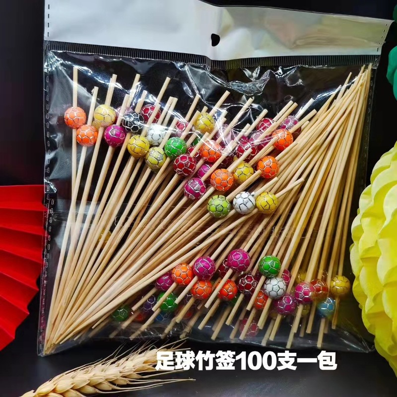 果物の署名の双珠の署名のはさみの署名のカクテルの使い捨てのネットの赤い署名の竹の署名のカラーの創意家の商用の串の署名|undefined