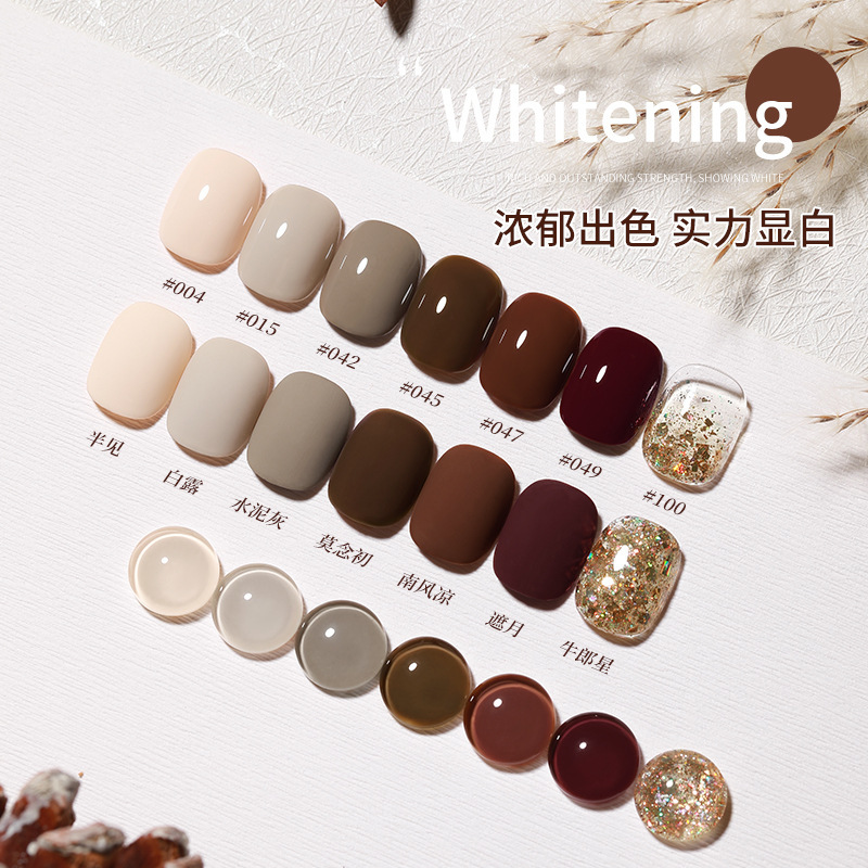 Enni Shixing nota 112 color traje grande Esmalte de Uñas pegamento 2023 Otoño e Invierno Nueva Planta de uñas fototerapia pegamento lote