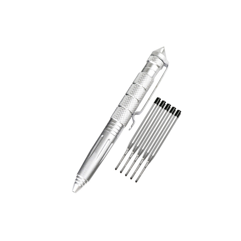 Pluma de autodefensa multifuncional Pluma de autodefensa Pluma de supervivencia de cono de ventana rota al aire libre Pluma de defensa táctica de cabeza de acero de tungsteno