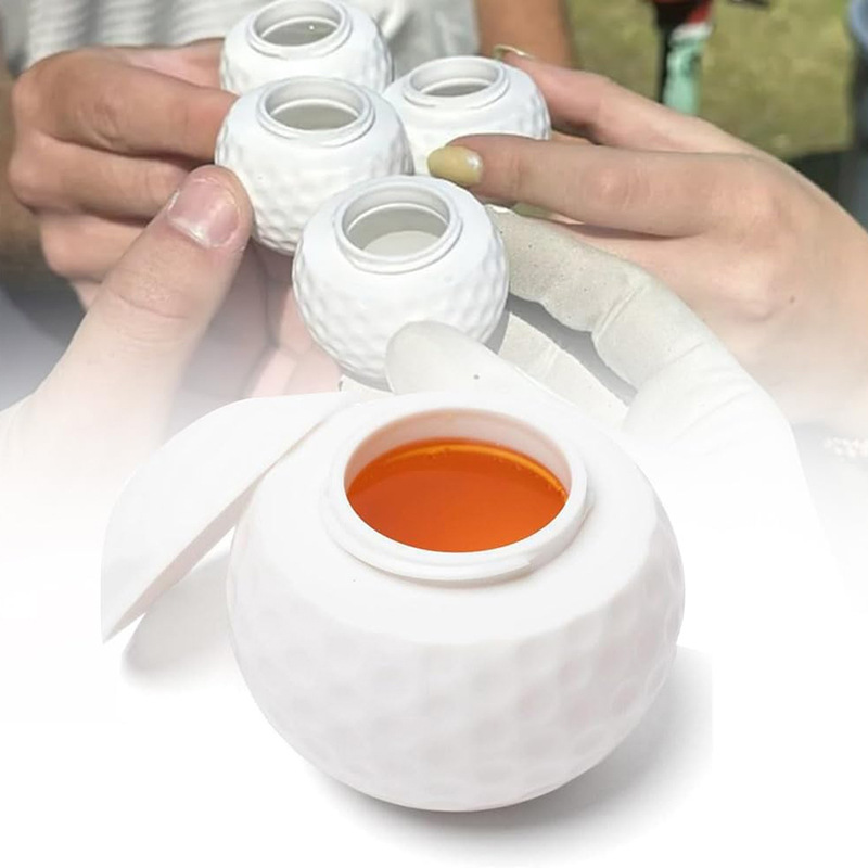 Spot Amazon New Golf Ball Shaped Shot Glass al aire libre Golf esférica Cup