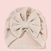 Scarf with bow, baby cap, headband for new born, set, European style, India, wholesale