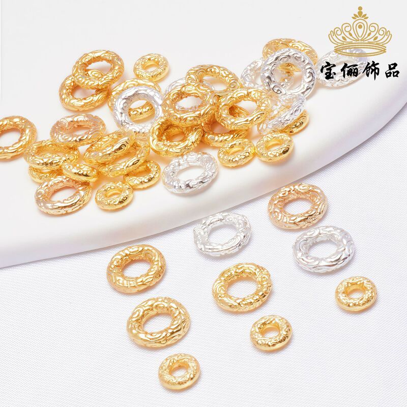 14K Gold-Filled Color-Preserving Round Windmill Closed Loop Twist Running Ring Braided Rope Beading Material Jewelry Accessories 14K Gold-Filled Color-Preserving Round Windmill Closed Loop Twist Running Ring Braided Rope Beading Material Jewelry Accessories