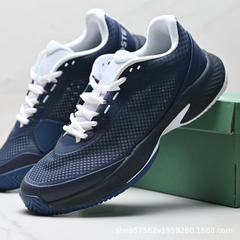 New French Tech Point Polyester Plaid All-Match Low-Top Tennis Shoes Men's and Women's Shock Absorbing Sports Shoes