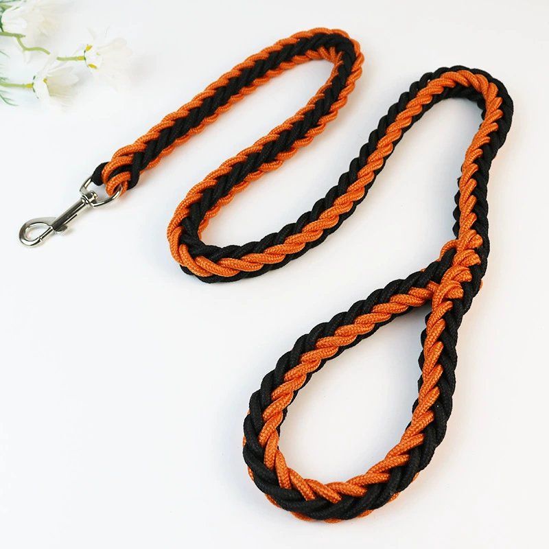 Поводок для собак (JINJIA) 8-нитевой косичка из верёвки, длина 1,3 м × 5 см, прочный для средних и крупных собак