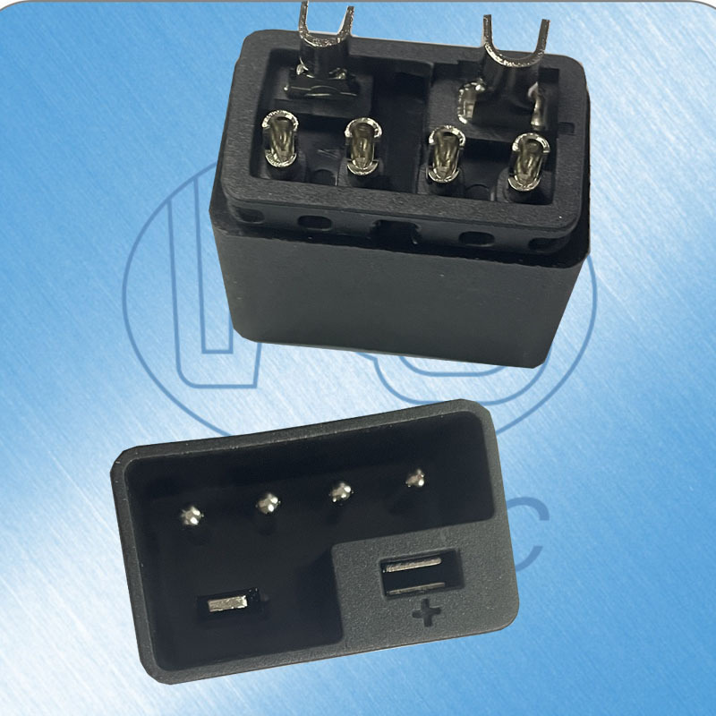 新能源2+4电动车充电公母座连接器锂电池换电电源插头