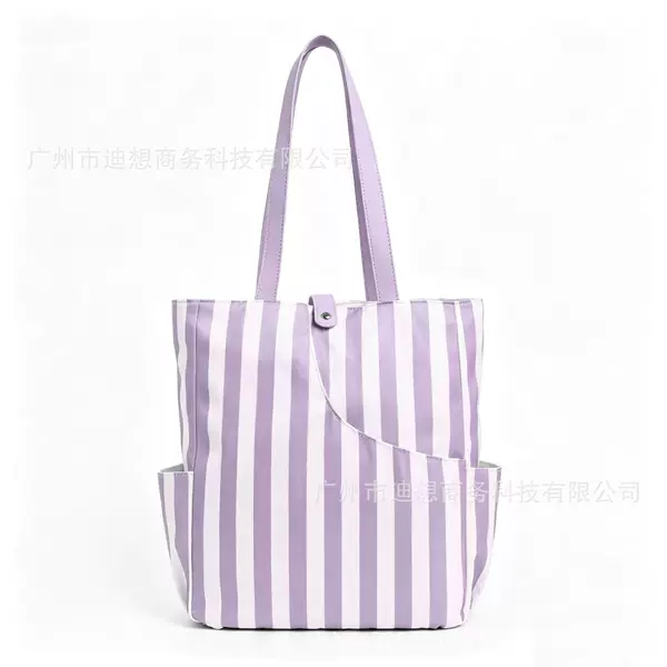 Purple pickleball racket bag, outdoor sports storage bag, stylish design, large capacity, suitable for women, can be carried as a backpack or shoulder bag, badminton racket bag