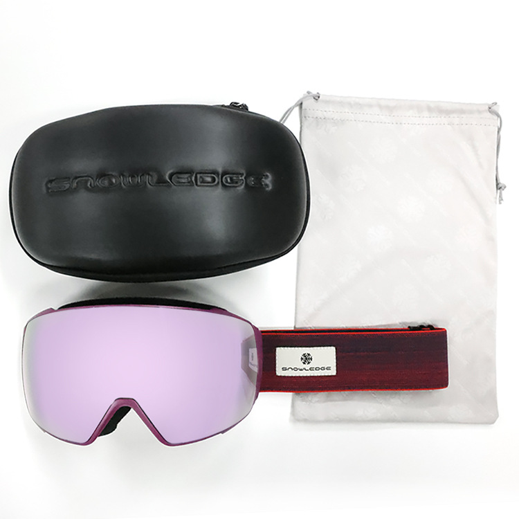 Snowledge Magnetic Ski Goggles Double-layer Anti-fog And Snap-on Myopia Quick-change Goggles Snow Equipment