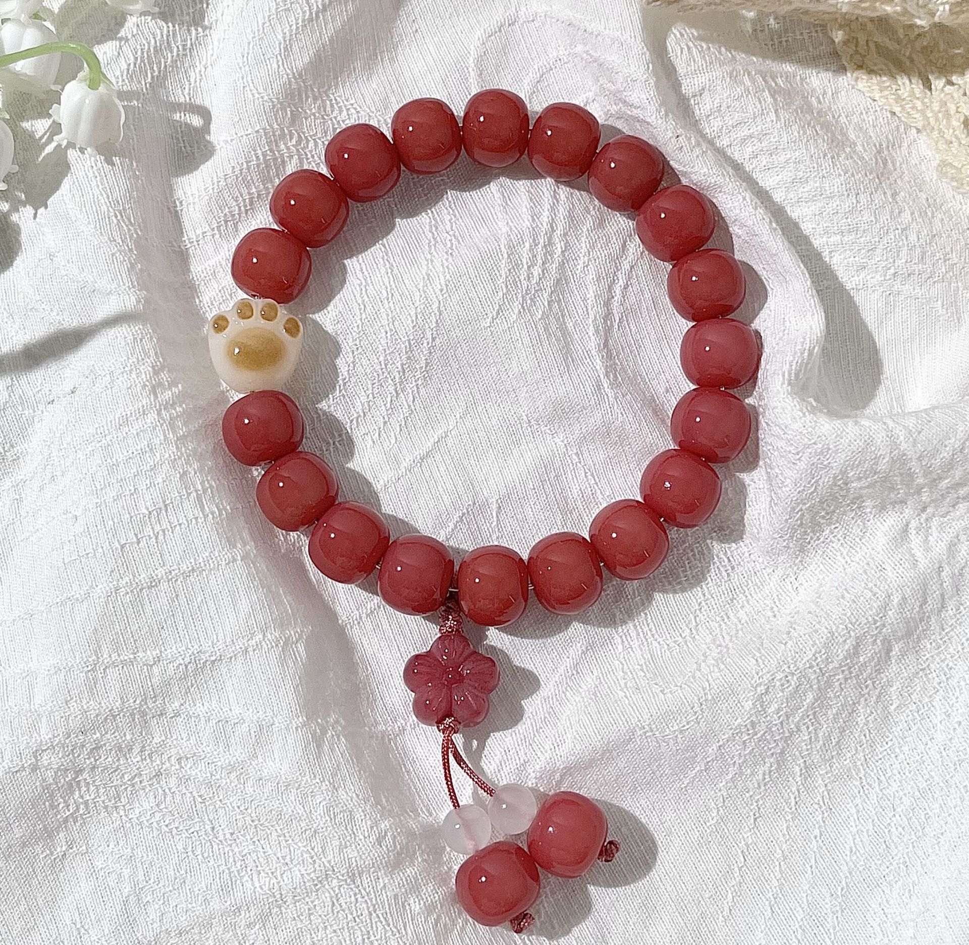 Fengling Hongying [버킷 비즈 단일 원형] 10mm