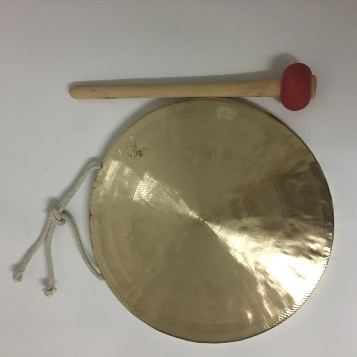Shuangxi 24cm-40cm Circus gong, flat gong, ringing gong, bronze gong, lion dance/drama/peking opera, flood prevention gong