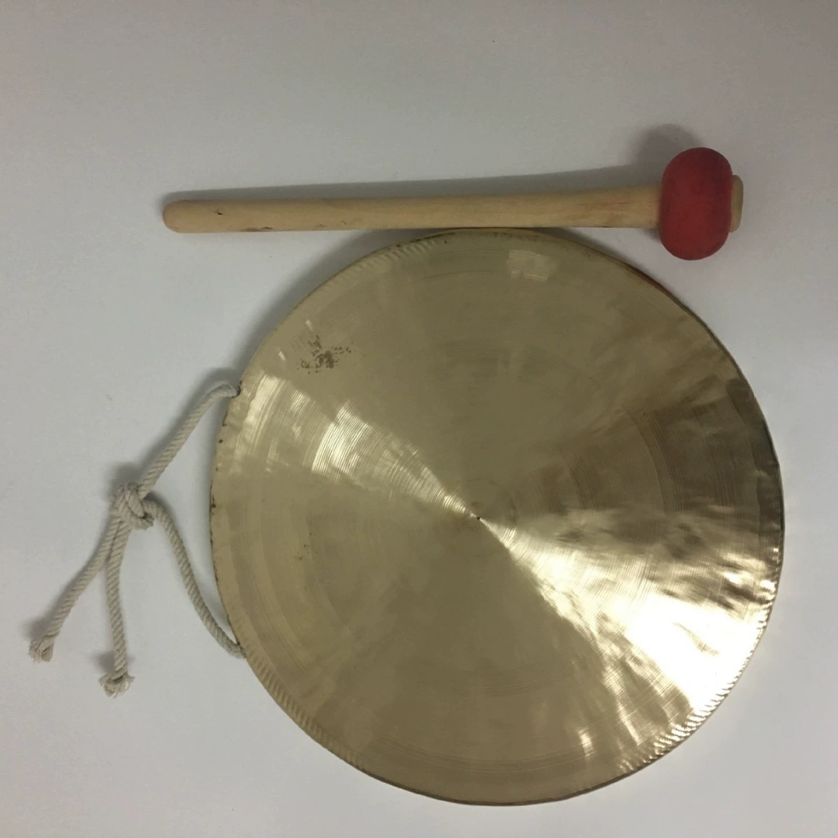 Shuangxi 24cm-40cm Circus gong, flat gong, ringing gong, bronze gong, lion dance/drama/peking opera, flood prevention gong